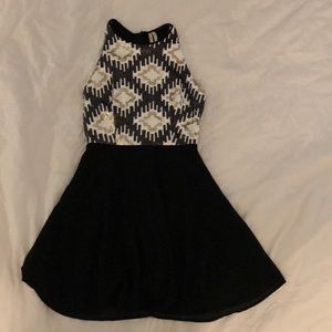 Black and Gold Sequin top dress
